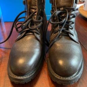 Fluevog boots - Living Lace Up Derby - size 8 - black